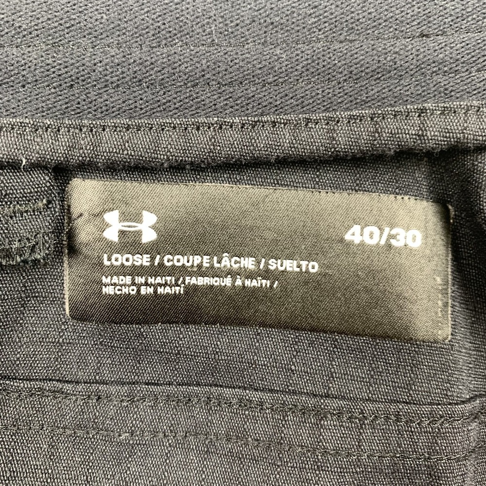 Under Armour Storm Pants Men 40x30 Loose Fit Gray Water Resistant Tech Tactical - Picture 3 of 10